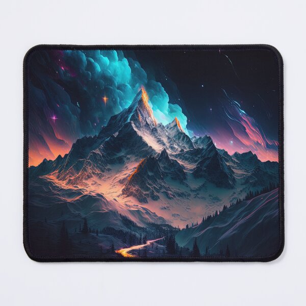Item preview, Mountain art poster/print designed and sold by artyficial-.