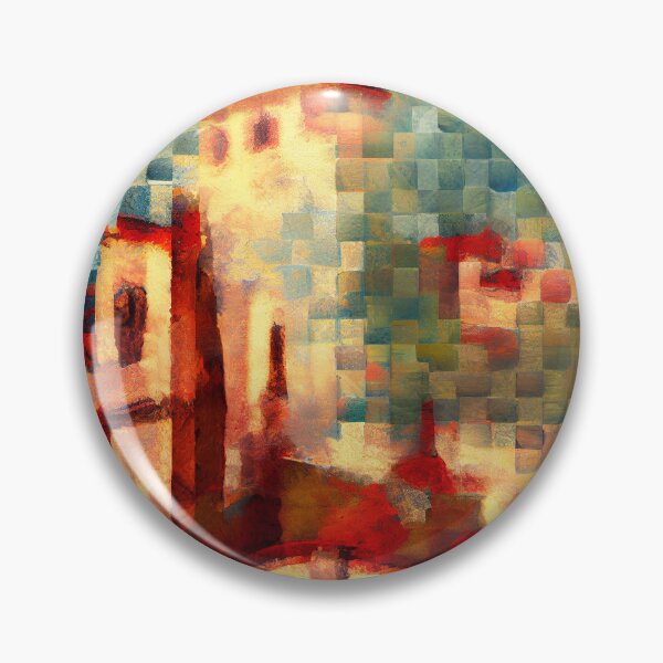 Item preview, Rough Crafty Impressionist European Pattern Digital Painting designed and sold by CodeAndColors.