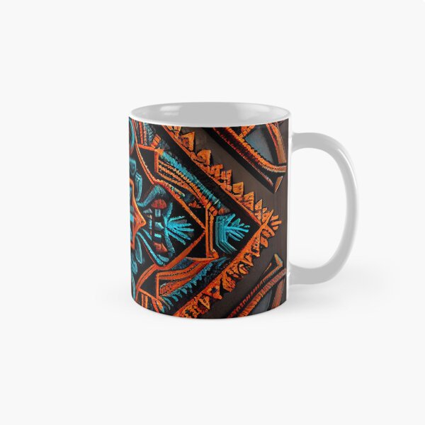 Item preview, Dark Ancient Crafty Three Dimensional Southwestern Pattern Digital Painting designed and sold by CodeAndColors.