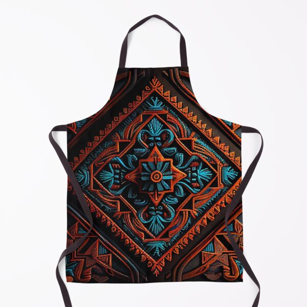 Artikelvorschau, Dark Ancient Crafty Three Dimensional Southwestern Pattern Digital Painting entworfen und verkauft von CodeAndColors.