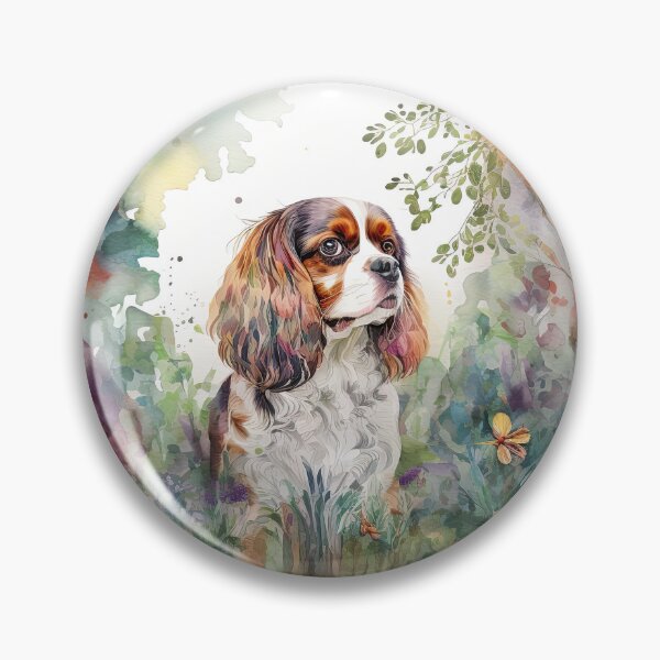 Item preview, Cavalier King Charles Spaniel Dog Watercolor designed and sold by Shmueli Bell.