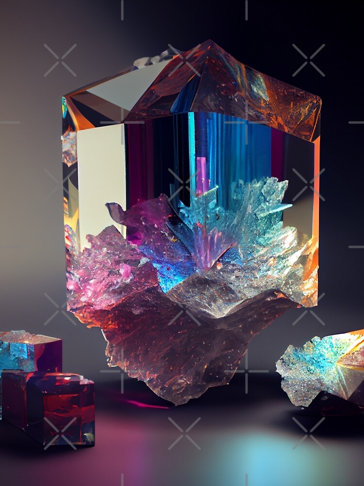 Aperçu 5 sur 5. Robe trapèze avec l'œuvre Spectral Quartz Tampering Digital Painting créée et vendue par CodeAndColors.