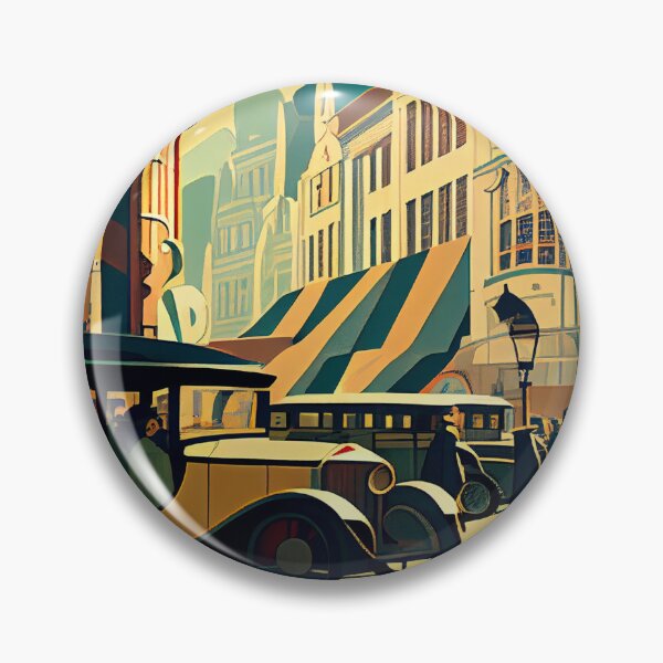 Item preview, Fantastic city: digital drawing with vintage style designed and sold by Creativaity.
