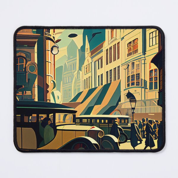 Item preview, Fantastic city: digital drawing with vintage style designed and sold by Creativaity.