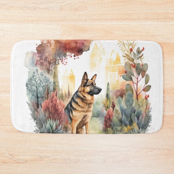 Item preview, German ShepherdDog Watercolor designed and sold by Shmueli Bell.