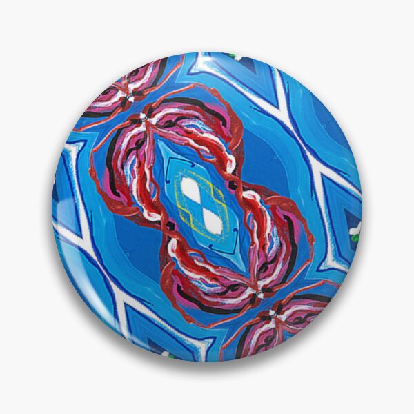 Item preview, Abstract Crab Pattern 7, Blue, Pink, Red, Green designed and sold by Joelle Burnette.