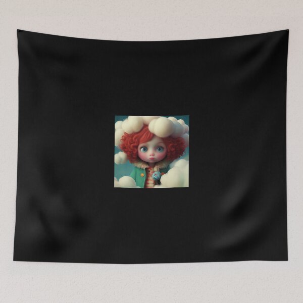 Item preview, Little redheaded girl in the clouds. designed and sold by zialada.