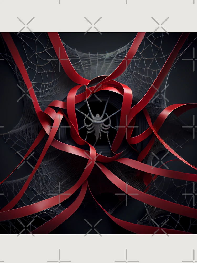 Thumbnail 6 von 6, Premium Oversized Pullover, Equal Ribbons Spider Web Digital Painting designt und verkauft von CodeAndColors.