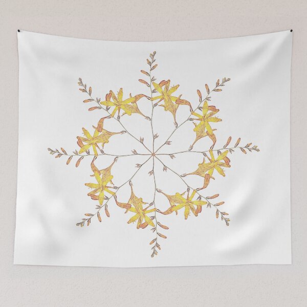 Item preview, crocosmia circle designed and sold by Bethan Rose Studio.