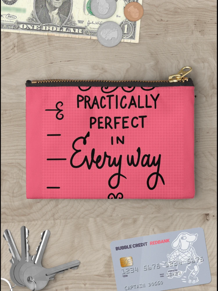 Thumbnail 3 of 4, Zipper Pouch, Practically Perfect in Every Way designed and sold by RooBooCo.