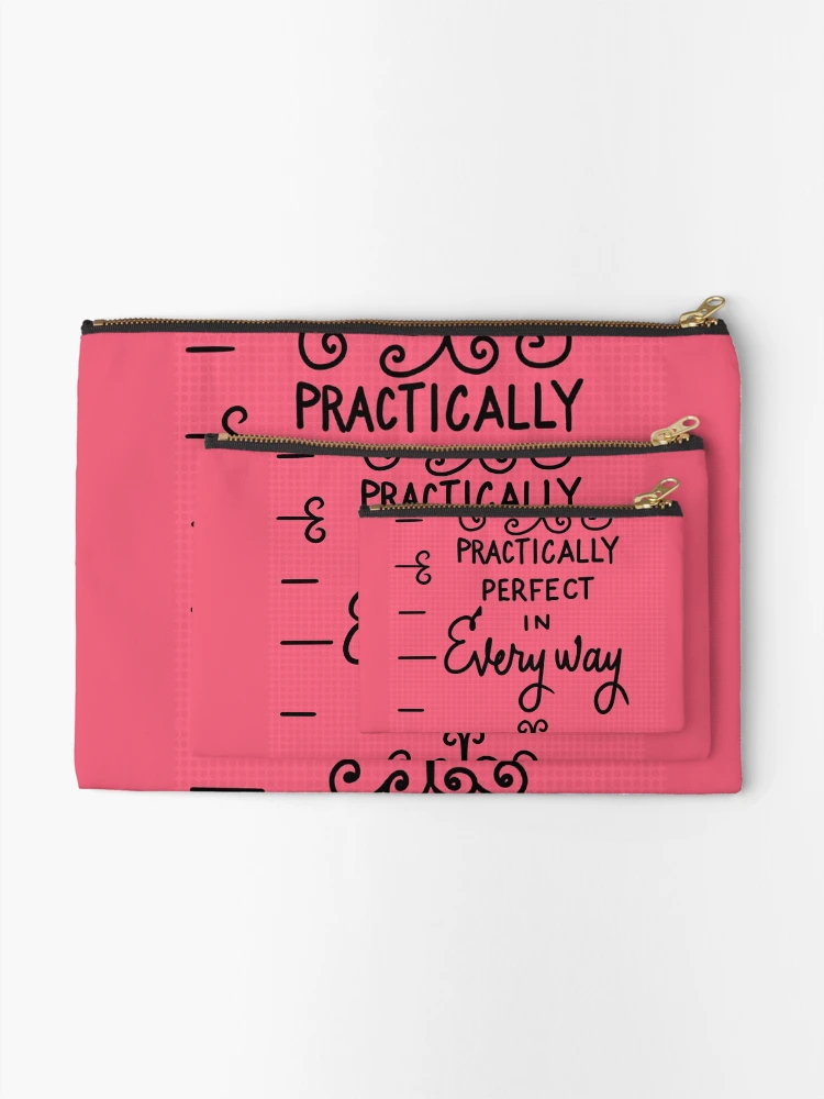 Thumbnail 2 of 4, Zipper Pouch, Practically Perfect in Every Way designed and sold by RooBooCo.