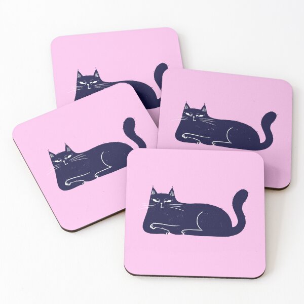 Item preview, Moody blue cat annoyed mood designed and sold by IULIART.