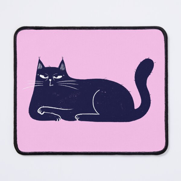 Item preview, Moody blue cat annoyed mood designed and sold by IULIART.