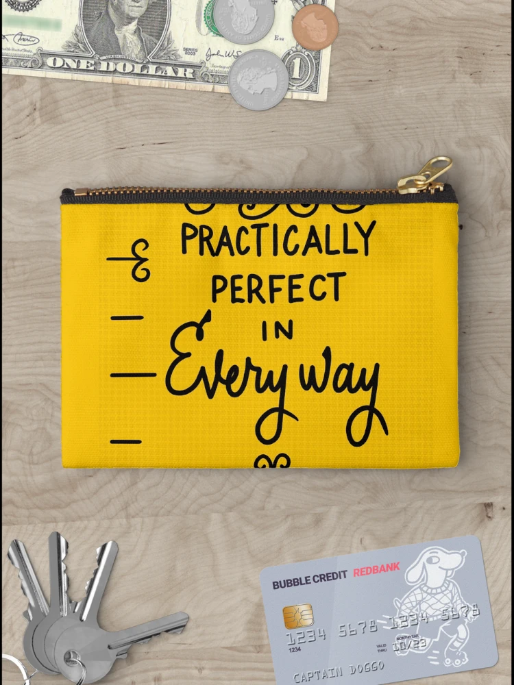 Thumbnail 3 of 4, Zipper Pouch, Practically Perfect in Every Way designed and sold by RooBooCo.