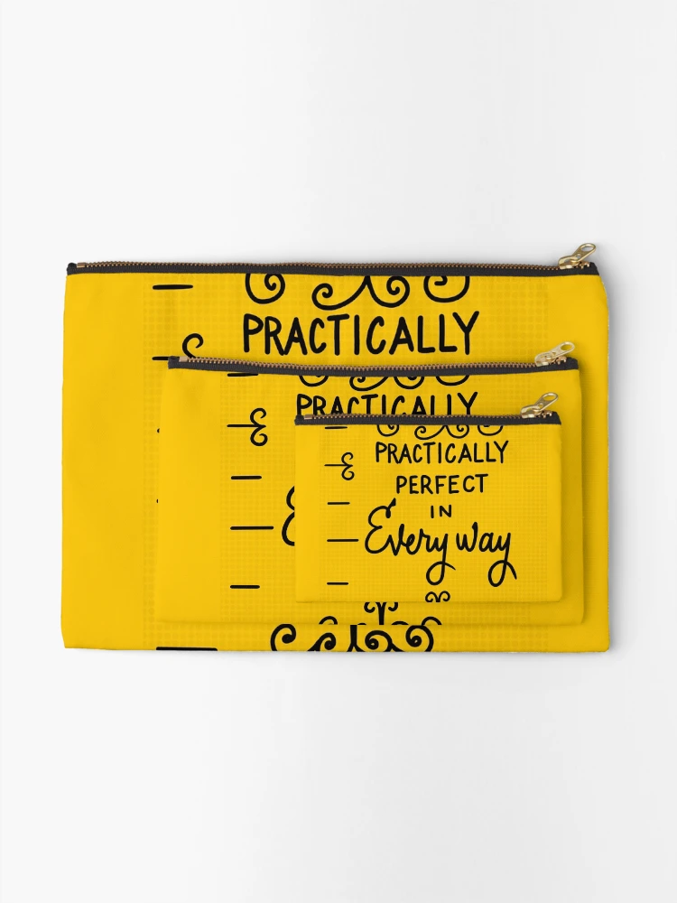 Thumbnail 2 of 4, Zipper Pouch, Practically Perfect in Every Way designed and sold by RooBooCo.