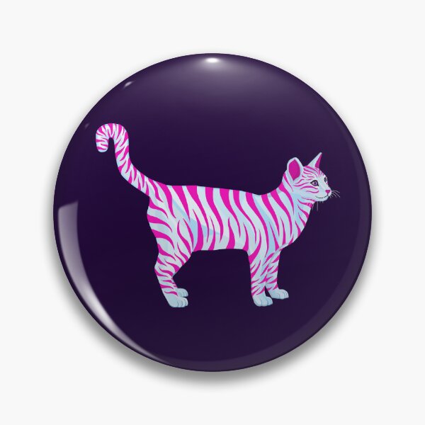 Item preview, Pink Magenta Striped Tabby Cat designed and sold by Deborah Camp.