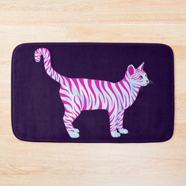 Item preview, Gato Atigrado Rayado Magenta Rosa designed and sold by Deborah Camp.