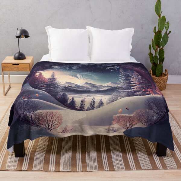 Item preview, A Snowy Dreamscape Digital Painting designed and sold by CodeAndColors.