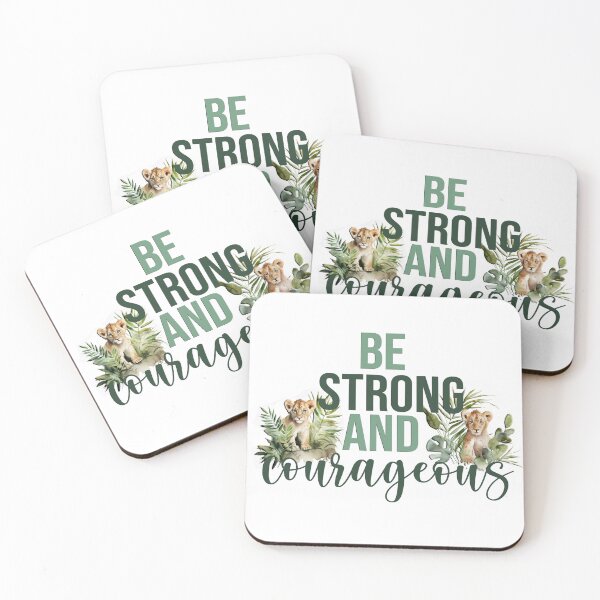 Item preview, Be Strong & Courageous designed and sold by WideIsTheGate.