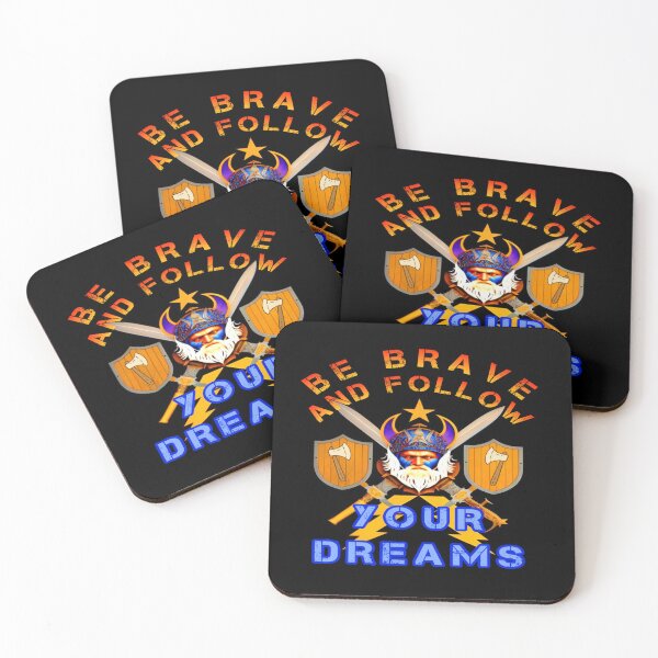 Item preview, Be Brave And Follow Your Dreams! Viking Warrior Motivational Logo! designed and sold by Giulivo Store Graphic.