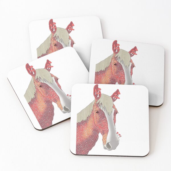 Item preview, A Cottagecore Fly Agaric Horse designed and sold by AnnaMakesArt.