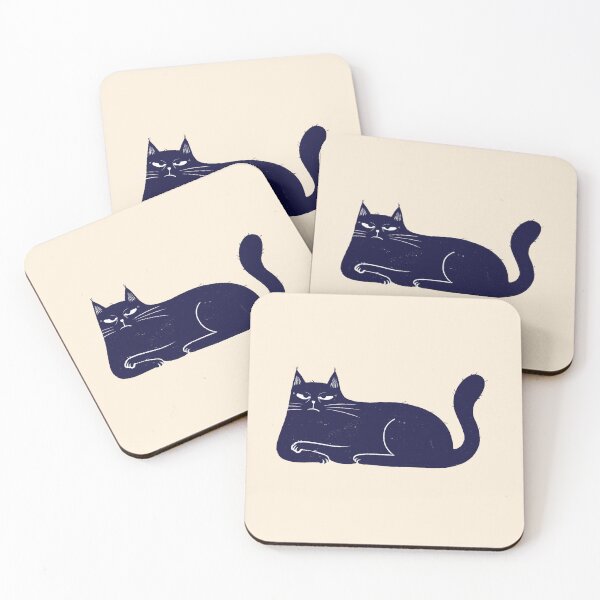 Item preview, Moody blue cat upset mood  designed and sold by IULIART.