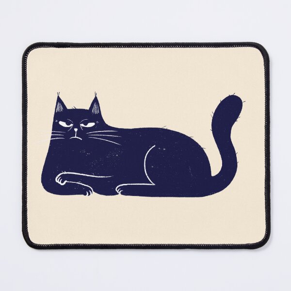 Item preview, Moody blue cat upset mood  designed and sold by IULIART.