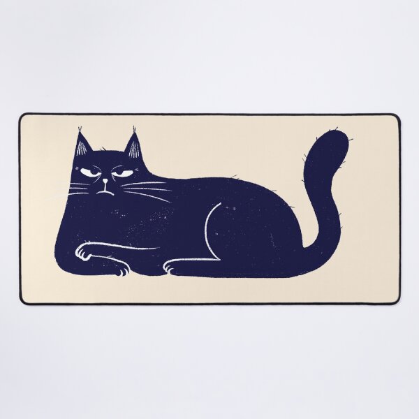 Item preview, Moody blue cat upset mood  designed and sold by IULIART.