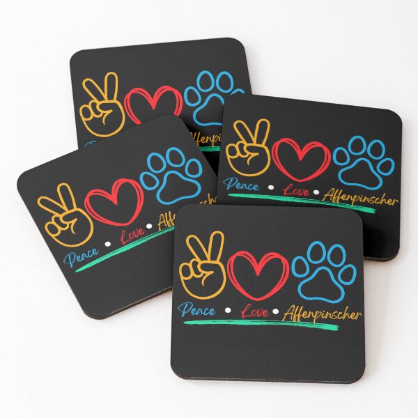 Item preview,  Peace Love Affenpinscher Dog Art designed and sold by TheWildFlix.