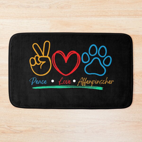 Item preview,  Peace Love Affenpinscher Dog Art designed and sold by TheWildFlix.