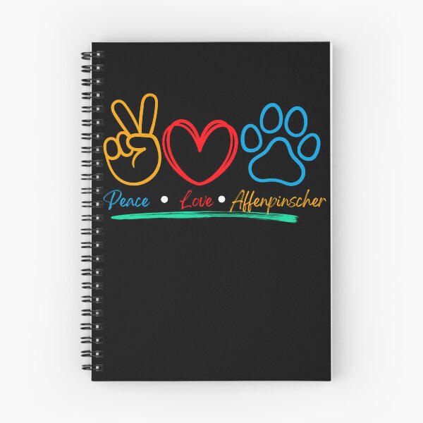 Item preview,  Peace Love Affenpinscher Dog Art designed and sold by TheWildFlix.