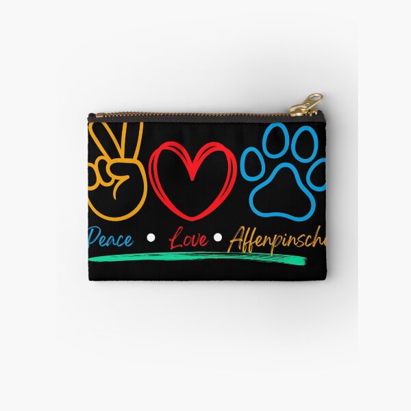 Item preview,  Peace Love Affenpinscher Dog Art designed and sold by TheWildFlix.