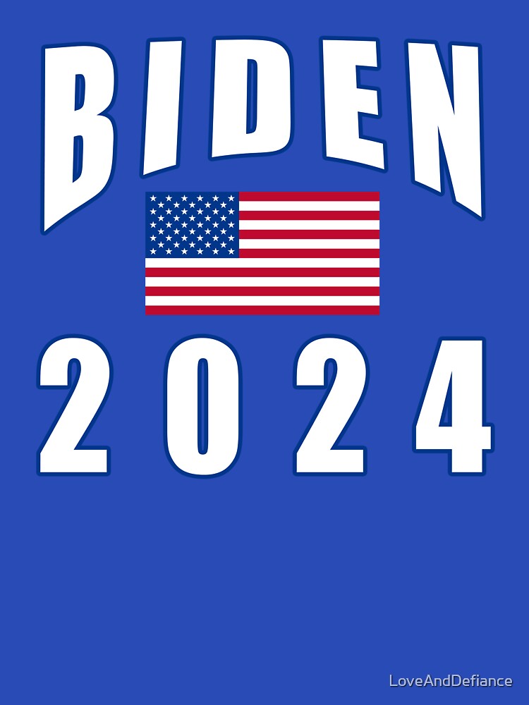 Disover Biden 2024 for President with American Flag T-Shirt