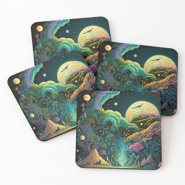 Item preview, Psychedelic Alien Landscape designed and sold by SeedDesign.