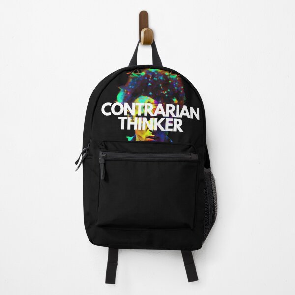 Item preview, Contrarian Thinker White on Black kaleidoscopic, Auroracore, Glitchcore, Analog photography, Houdini rendering, Flat, gameart, clean colors designed and sold by EmprendeHoy.