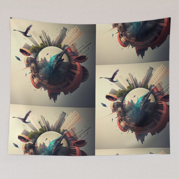 Item preview, Abstract Globe With Animals Design designed and sold by EnzoZs.