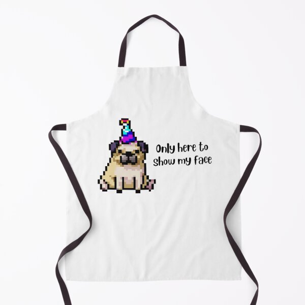 Item preview, The Party Pug - Only Here To Show My Face designed and sold by PixelCloset.