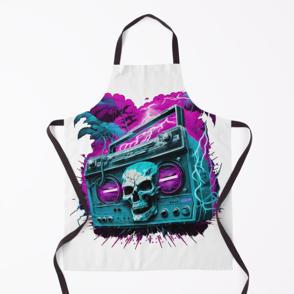 Item preview, Raging Skull Vaporwave Boombox designed and sold by Synthtier.