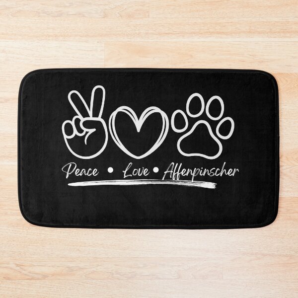 Item preview, Peace Love Affenpinscher Dog Art 2 designed and sold by TheWildFlix.