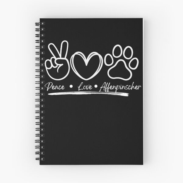 Item preview, Peace Love Affenpinscher Dog Art 2 designed and sold by TheWildFlix.
