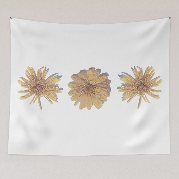 Item preview, three pressed flowers designed and sold by Bethan Rose Studio.
