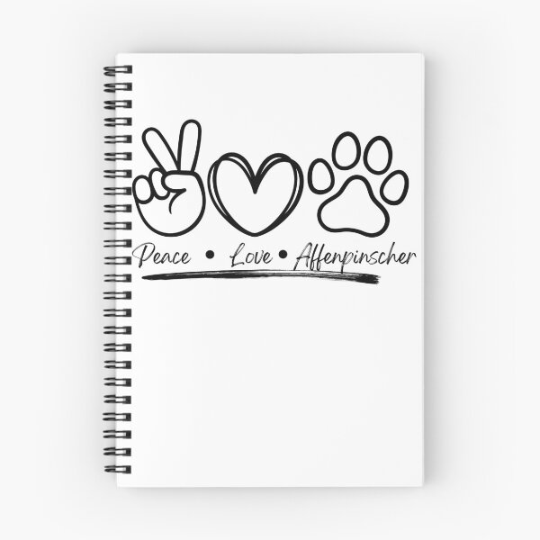 Item preview, Peace Love Affenpinscher Dog Art 3 designed and sold by TheWildFlix.
