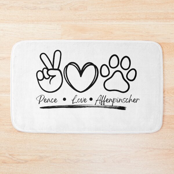 Item preview, Peace Love Affenpinscher Dog Art 3 designed and sold by TheWildFlix.