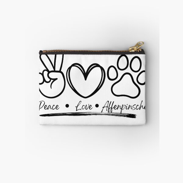 Item preview, Peace Love Affenpinscher Dog Art 3 designed and sold by TheWildFlix.