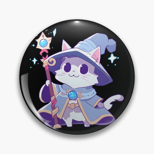 Item preview, Cat Wizard Fantasy RPG Cute Kawaii Anime Japan designed and sold by Daytone.