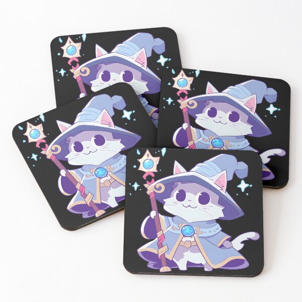 Item preview, Cat Wizard Fantasy RPG Cute Kawaii Anime Japan designed and sold by Daytone.