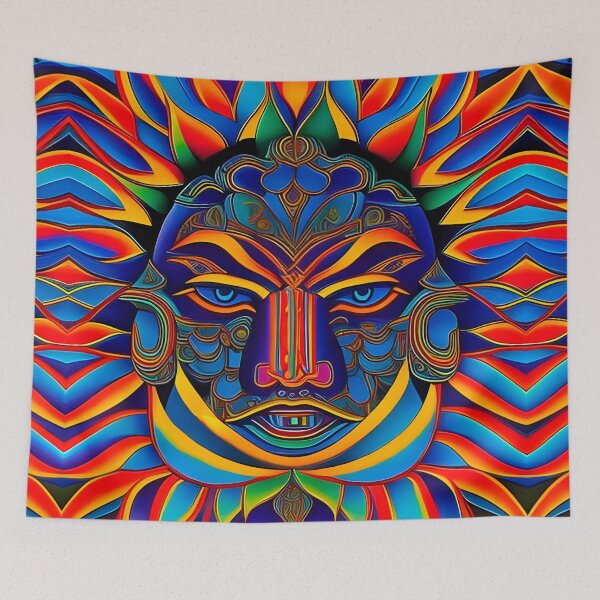 Item preview, New World Gods (5) - Mesoamerican Inspired Psychedelic Art designed and sold by TheThirdEye.