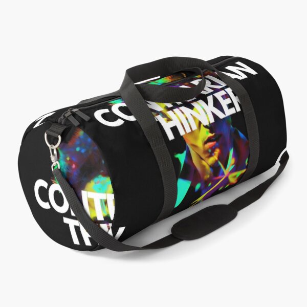 Item preview, Contrarian Thinker White on Black kaleidoscopic, Auroracore, Glitchcore, Analog photography, Houdini rendering, Flat, gameart, clean colors designed and sold by EmprendeHoy.