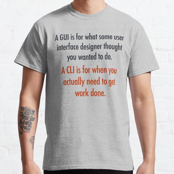 GUI vs CLI Classic T-Shirt