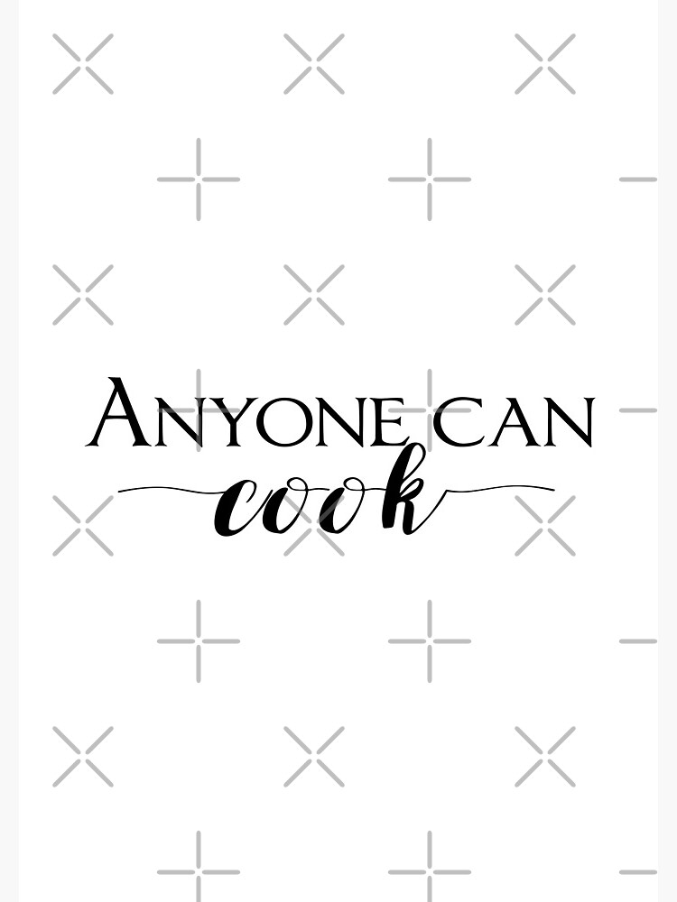 "Ratatouille Anyone Can Cook" Spiral Notebook by savagedesigns Redbubble